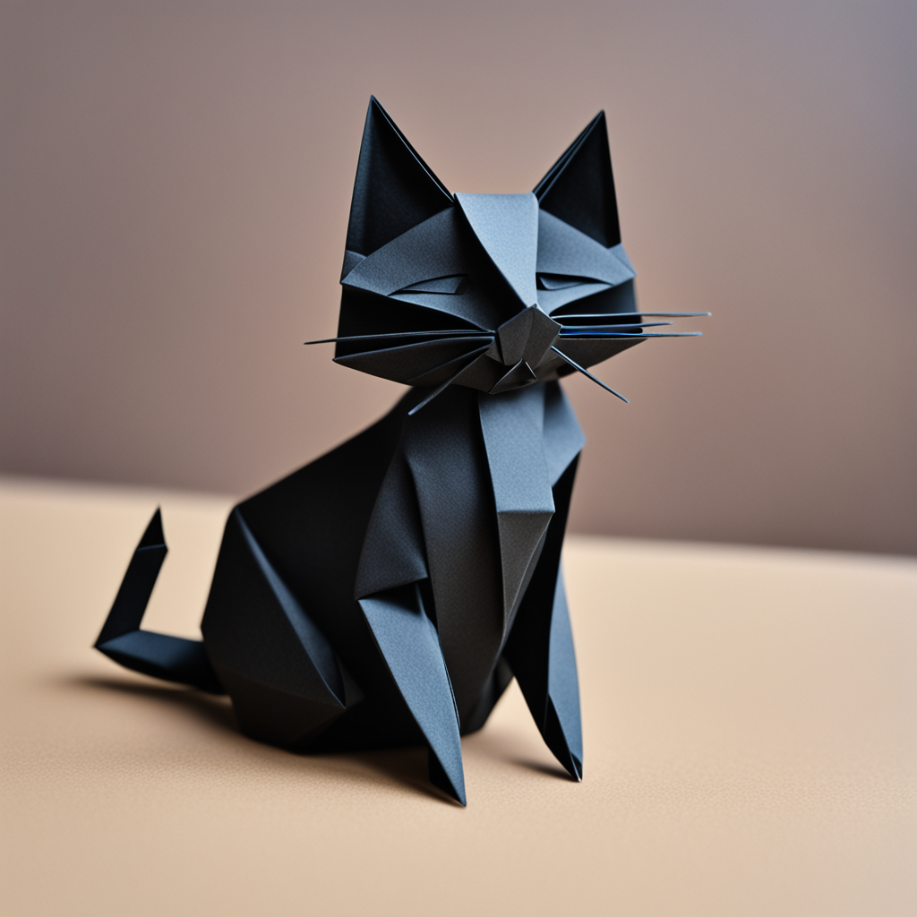schwarze Katze_Origami