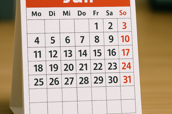 Kalender Juli